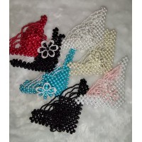 Tramas em V com flor Tramas em V com flor