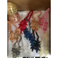 Tramas em flor com perolas 